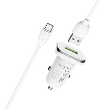 Borofone BZ12A QC 3.0 18W brzi punjač s Type-C kabelom