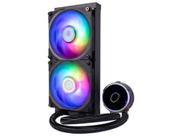 Cooler Master Komplet za vodeno hlađenje AIO Liquid Cooler Cooler Master MasterLiquid PL240 Flux, 240mm, ARGB, crni