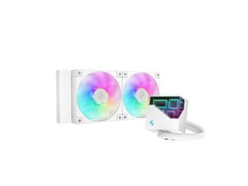 DEEPCOOL Vodeno hlađenje AIO Liquid Cooler DeepCool LT240 WH ARGB, 240mm, RGB, bijelo