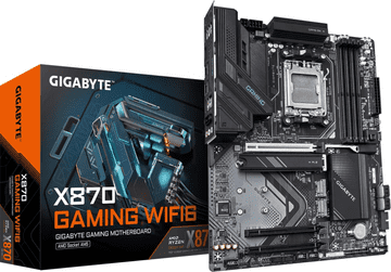 Gigabyte X870 GAMING WIFI6, DDR5, SATA3, USB4, DP, 2.5GbE, Wi-Fi 6, AM5 ATX