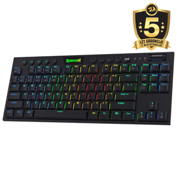 Redragon HORUS TKL PRO K621RGB-PRO KABELSKA I 2.4G I BT TIPKOVNICA S CRVENIM SWITCHEVIMA