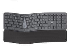 Ewent EW3289 bežična ergonomska tipkovnica s višestrukim povezivanjem, SLO