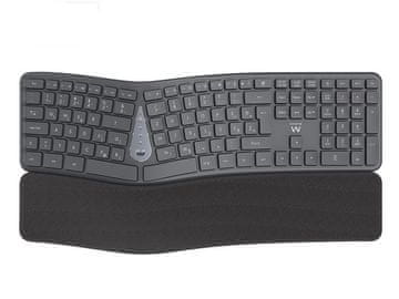 Ewent EW3289 bežična ergonomska tipkovnica s višestrukim povezivanjem, SLO