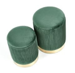 Halmar Stolice MONTY stool set, dark green (1p=1kpl)