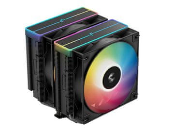 DEEPCOOL Hladnjak za procesor DeepCool AG620 BK ARGB V2, 2x120mm, crni