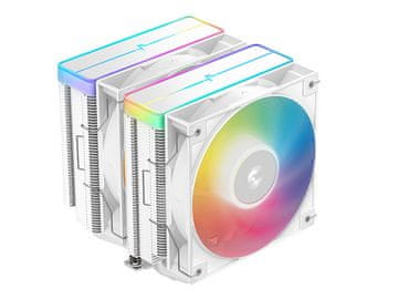 DEEPCOOL Hladnjak za procesor DeepCool AG620 WH ARGB V2, 2x120mm, bijeli