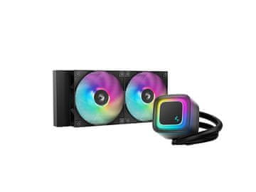 DEEPCOOL Komplet za vodeno hlađenje AIO Liquid Cooler DeepCool LE240 V2, 240mm, ARGB, crni