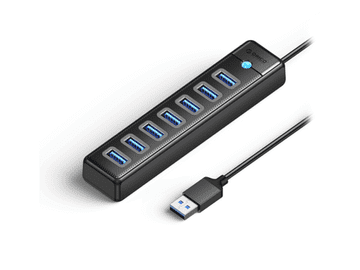 Orico USB hub sa 7 priključaka, USB 3.0, 1m, crni, ORICO PW7U-U3
