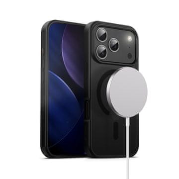 Crong Hybrid Frost MAG Cover - MagSafe maska za iPhone 17 Pro (crna)