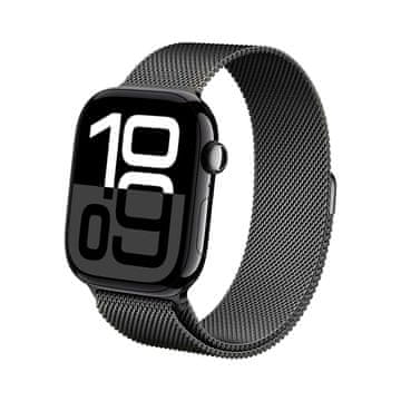 Crong Milano Steel - Remen od nehrđajućeg čelika za Apple Watch 38/40/41/42 mm (grafitni)