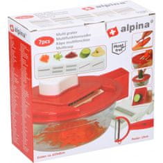 Alpina - Višenamjenski ribež s posudom + gulilica