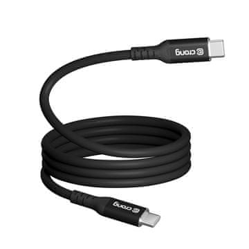 Crong Soft Link - 100W PD 5A USB-C na USB-C kabel 200 cm (crni)