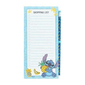 Bostitch Disney - Magnetna bilježnica / popis za kupovinu za hladnjak + olovka iz Tropske kolekcije (10 x 21 cm)