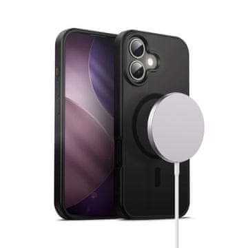 Crong Hybrid Frost MAG Cover - MagSafe maska za iPhone 17 (crna)