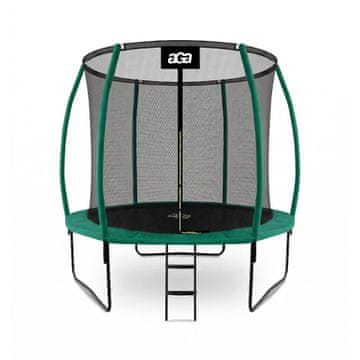 Aga SPORT EXCLUSIVE Trampolin 250 cm Tamno zelena + zaštitna mreža + ljestve