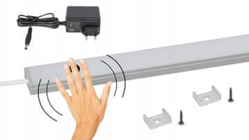 LED traka za ispod ormarića, LED rasvjeta za kuhinju i ormar, BESKONTAKTNA, 80 cm