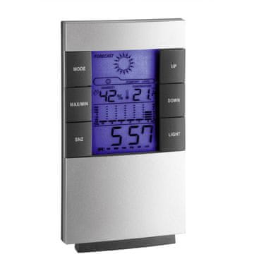 TFA elektronička digitalna meteorološka stanica, srebrne boje.
