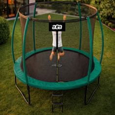 Aga SPORT EXCLUSIVE Trampolin 250 cm Tamno zelena + zaštitna mreža + ljestve