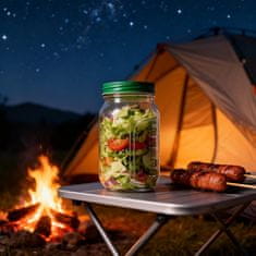 HOME & MARKER® Višeslojna nepropusna posuda za salatu, Tritan, BPA free, za pripremu obroka | SALATINKA