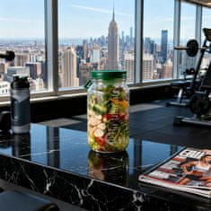 HOME & MARKER® Višeslojna nepropusna posuda za salatu, Tritan, BPA free, za pripremu obroka | SALATINKA