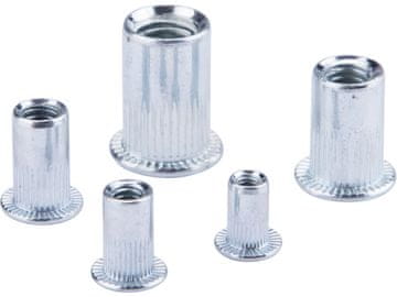 Fortum Zakovice 4770682 rivet nuts steel, set mix 40pcs, M3-M4-M5-M6-M8