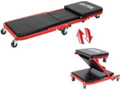 Extol Premium Ležaljka/sjedalo za montažu Extol Premum 8863302 lounger/seat 2-in-1, assembly mobile, unfolded 91x41x12cm, up to 150/120kg