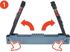 Extol Premium Građevinska koza 8859999 folding construction goat 1 piece, load capacity 550kg, height 60-85cm