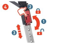 Extol Premium Građevinska koza 8859999 folding construction goat 1 piece, load capacity 550kg, height 60-85cm