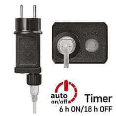 EMOS Božićni lanac D3AC01 LED Christmas nano chain silver, 10 m, outdoor and indoor, cold white, timer