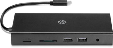 slomart HP USB-C putno čvorište - Sve u jednom! 7 portova: HDMI, VGA, RJ-45, microSD/SD, USB-A, Audio. Kompaktno i praktično za putovanja.