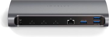 slomart SATECHI 11-u-1 Thunderbolt 4 priključna stanica: 100W PD, 3x TB4, USB-A, SD čitač, Ethernet, audio - za MacBook/Windows
