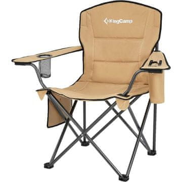 KingCamp Velika prijenosna stolica za travnjak KC2134, kaki