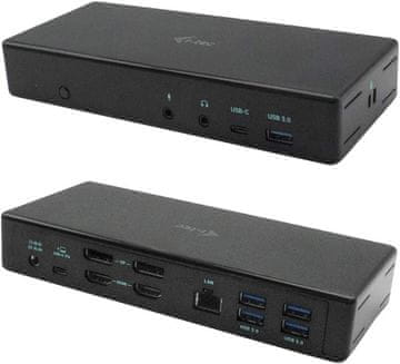 slomart i-tec USB-C Quattro priključna stanica: 4 zaslona, 85W napajanje - 2x DP, 2x HDMI, GLAN, USB 3.0, USB-C, audio. Sve za vaš radni prostor!