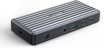 slomart Anker PowerExpand 9-u-1 USB-C PD priključna stanica: 60W za laptop, 20W PD, 4K HDMI & DP, USB 3.0/2.0, Gigabit Ethernet, audio.