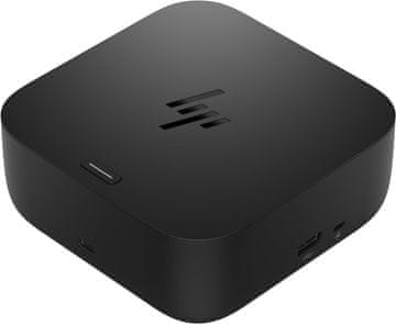 slomart HP USB-C priključna stanica 100W G6 - Višenamjenska: HDMI, DP, USB-A, USB-C, RJ45, audio. Kompatibilna s myHP, Windows, macOS, Chrome OS. Crna.