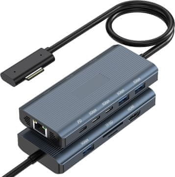 slomart Microsoft Surface Dock - 10-u-1 priključna stanica za Surface (HDMI, Ethernet, SD/TF, USB, USB-C PD) - Surface Pro/Laptop/Book