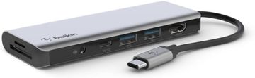 slomart Belkin 7-u-1 USB-C čvorište: 4K HDMI, USB-C, 2x USB-A, audio, SD/microSD. Za MacBook, iPad, XPS. Povežite sve! (B08XNG4ZKN)