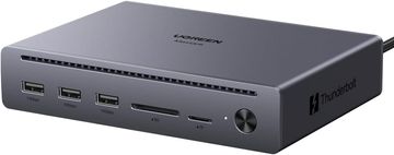 slomart UGREEN Maxidok Thunderbolt 5 Dock, 10-u-1, 120Gbps, 8K/6K zaslon, 100W punjenje, Ethernet za TBT5/4 MacBook i Windows laptop.