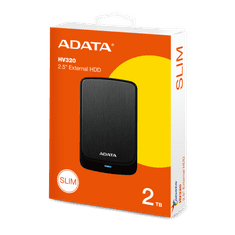 AData HV320 vanjski tvrdi disk, HDD, 2 TB, crni (AHV320-2TU31-CBK)