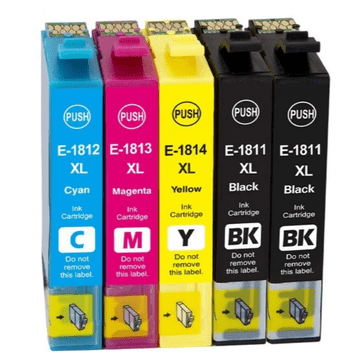 TiskajPoceni Komplet Epson 18XL / C13T18164010 zamjenske tinte 2xBk + c,y,m 5 tinta