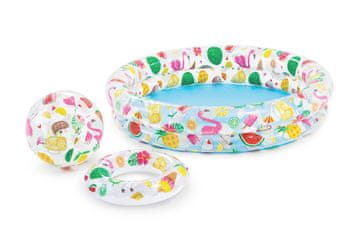 Intex 59460 Fruity set (bazen + obruč + lopta)