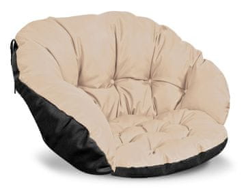 AIO FACTORY Vrtna blazina 122x40 cm po stolu, gugalnica, viseča, štorkljino gnezdo, vodootporna, bež