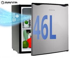 Manta MM515PSL mini hladnjak, 46L, srebrnocrni