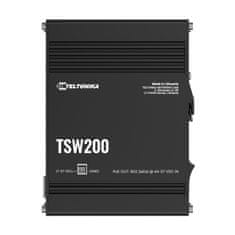 Giga preklopnik 8-portni 8x PoE 2xSFP 240W DIN Mini TSW200