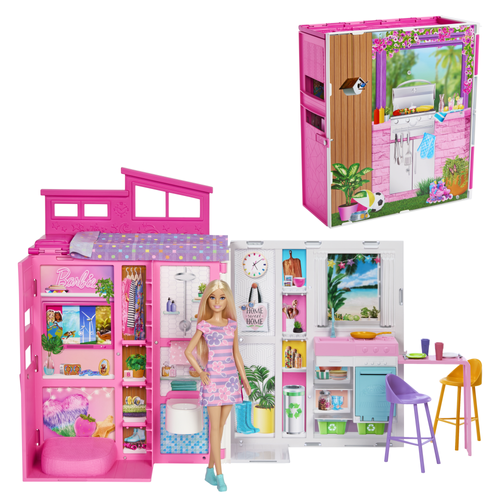 Barbie simpatična ružičasta kućica s dodacima