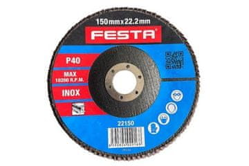 Festa Brusni kotač Flap disc for metal ? 150 x 22.2 mm, grit 80