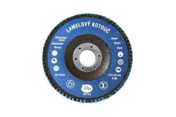 Ostatní Brusni kotač Flap disc ?115 x 22 mm, P60, Zircon Classic