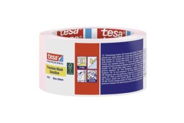 Tesa Samoljepljiva traka 138545 Masking tape, removable within 14 days, 50 m x 50 mm, pink, 4333 Precision Mask Sensitive
