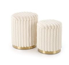 Halmar Set stolica FIDO stool set, cream gold (1p=1set)