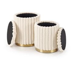 Halmar Set stolica FIDO stool set, cream gold (1p=1set)